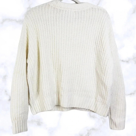 Madewell Everett Rib Play Ribbed Cable Knit Sweater Pullover Blouse Top Plus 2X - Picture 6 of 9